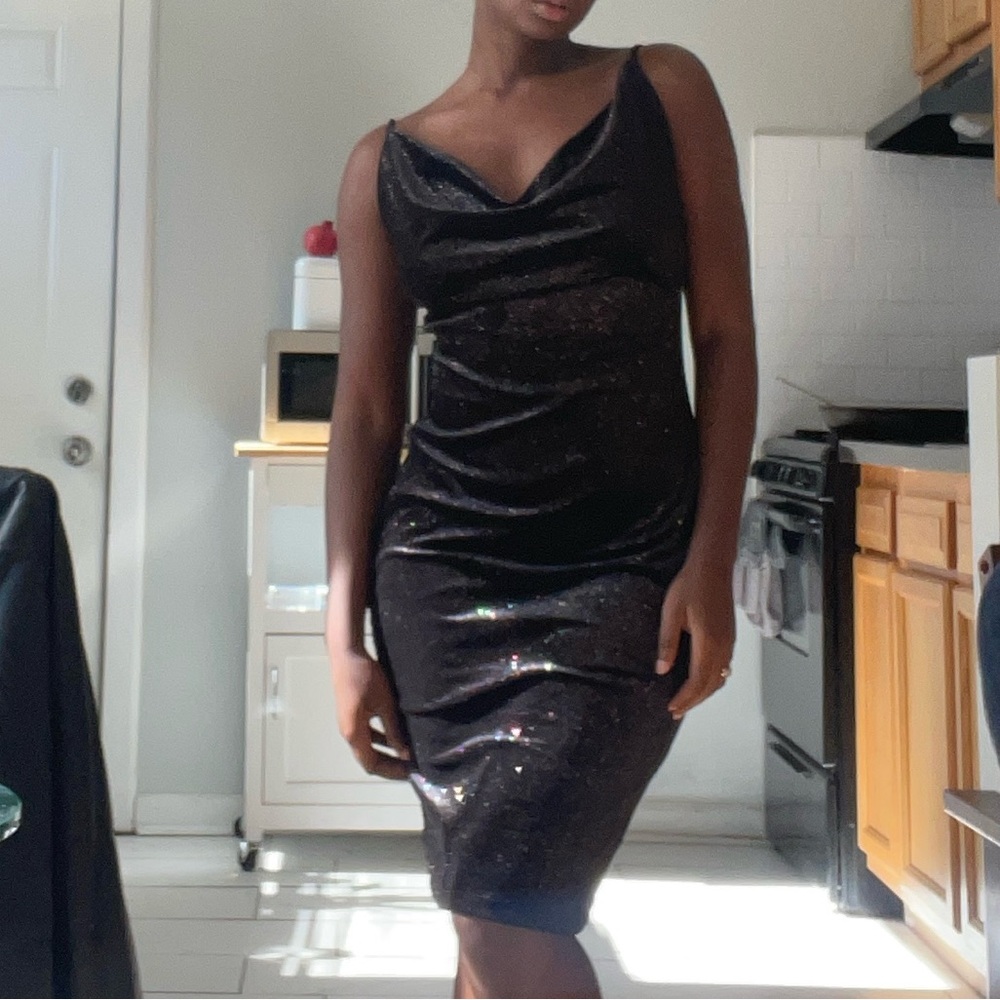 Iris Black Dress